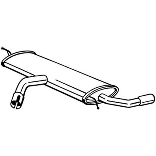 Endschalldämpfer bosal 233645 - endschalldämpfer,