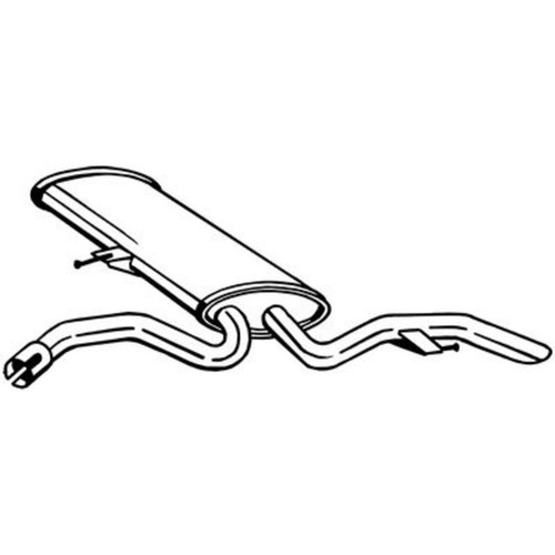 Endschalldämpfer bosal - endschalldämpfer,