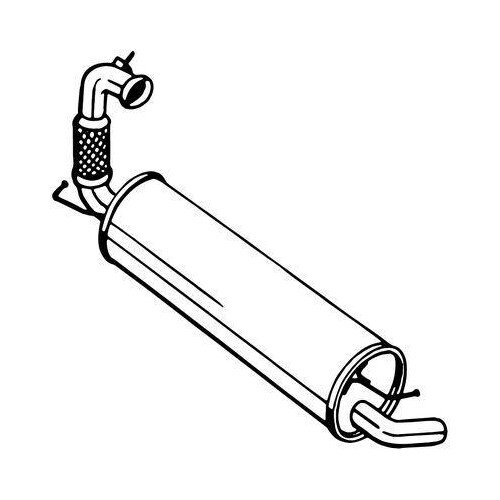 Endschalldämpfer bosal - 1x,