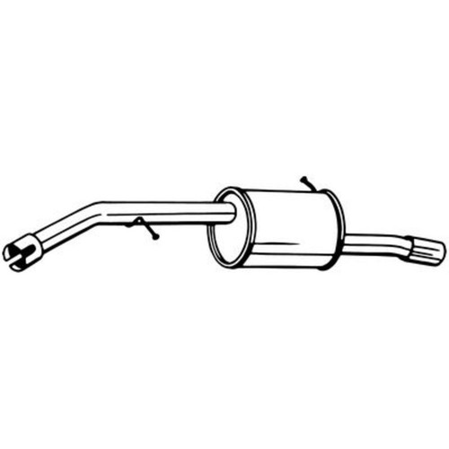 Endschalldämpfer bosal - endschalldämpfer,