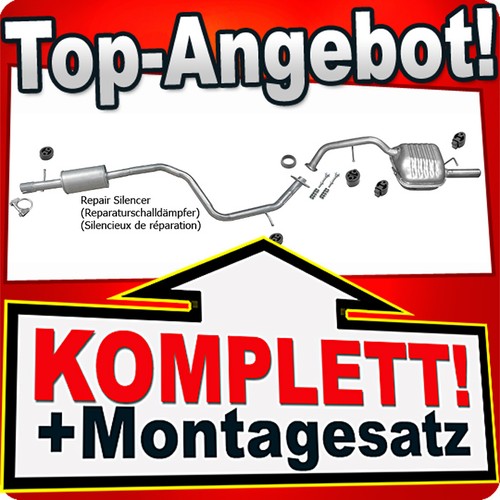 Auspuff für mazda 2 0 - für, (cw)