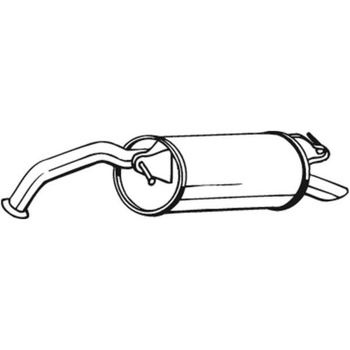 Endschalldämpfer bosal - endschalldämpfer,