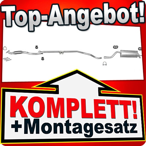 Auspuff für opel corsa 2 - auspuff,